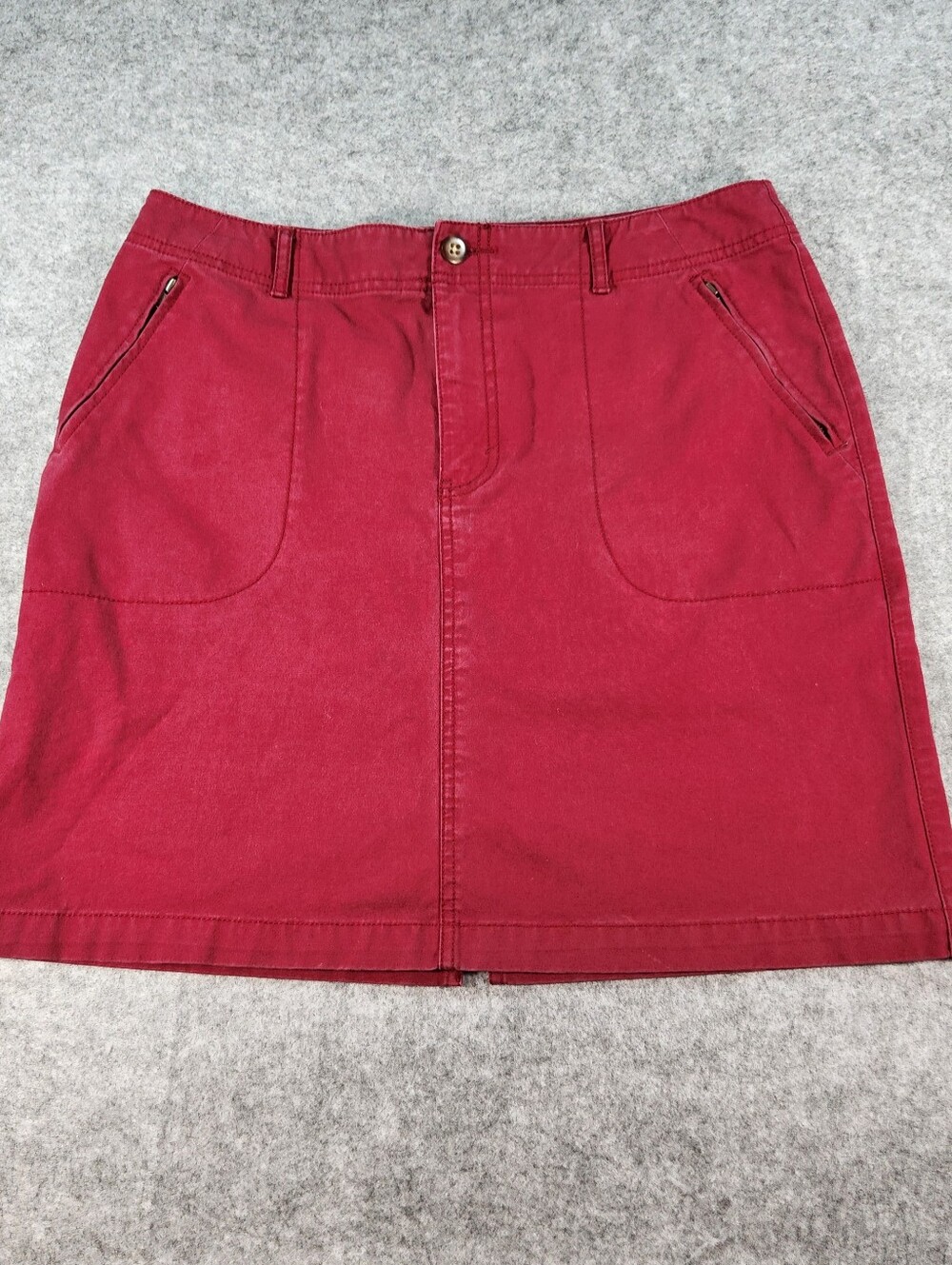 Eddie Bauer Burgundy Mini Skirt Size 12